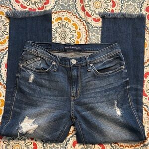 Rock & Republic Women's Blue Distressed Jeans